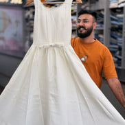 Elegant Gown with Charming Bow