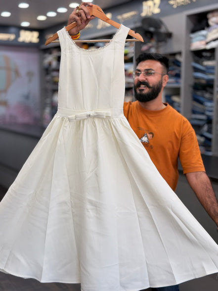 Elegant Gown with Charming Bow