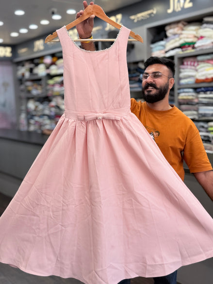 Elegant Gown with Charming Bow