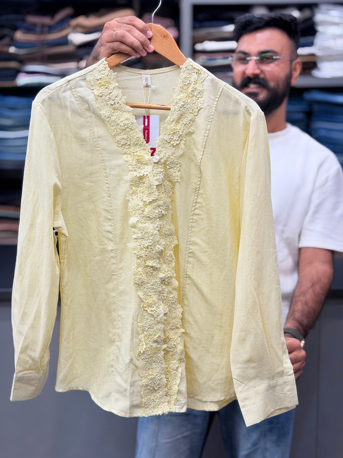 Linen Full-sleeve Fancy Shirts